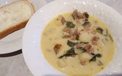 Sausage & Potato Cream Soup (Zuppa Tuscano)