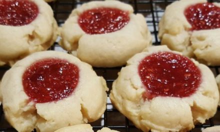 Raspberry Thumbprint Cookies