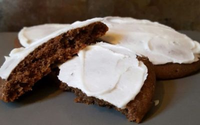 Soft Chocolate Iced Cookies