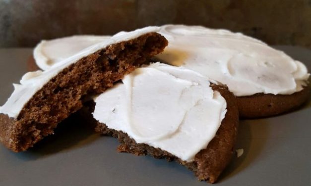 Soft Chocolate Iced Cookies